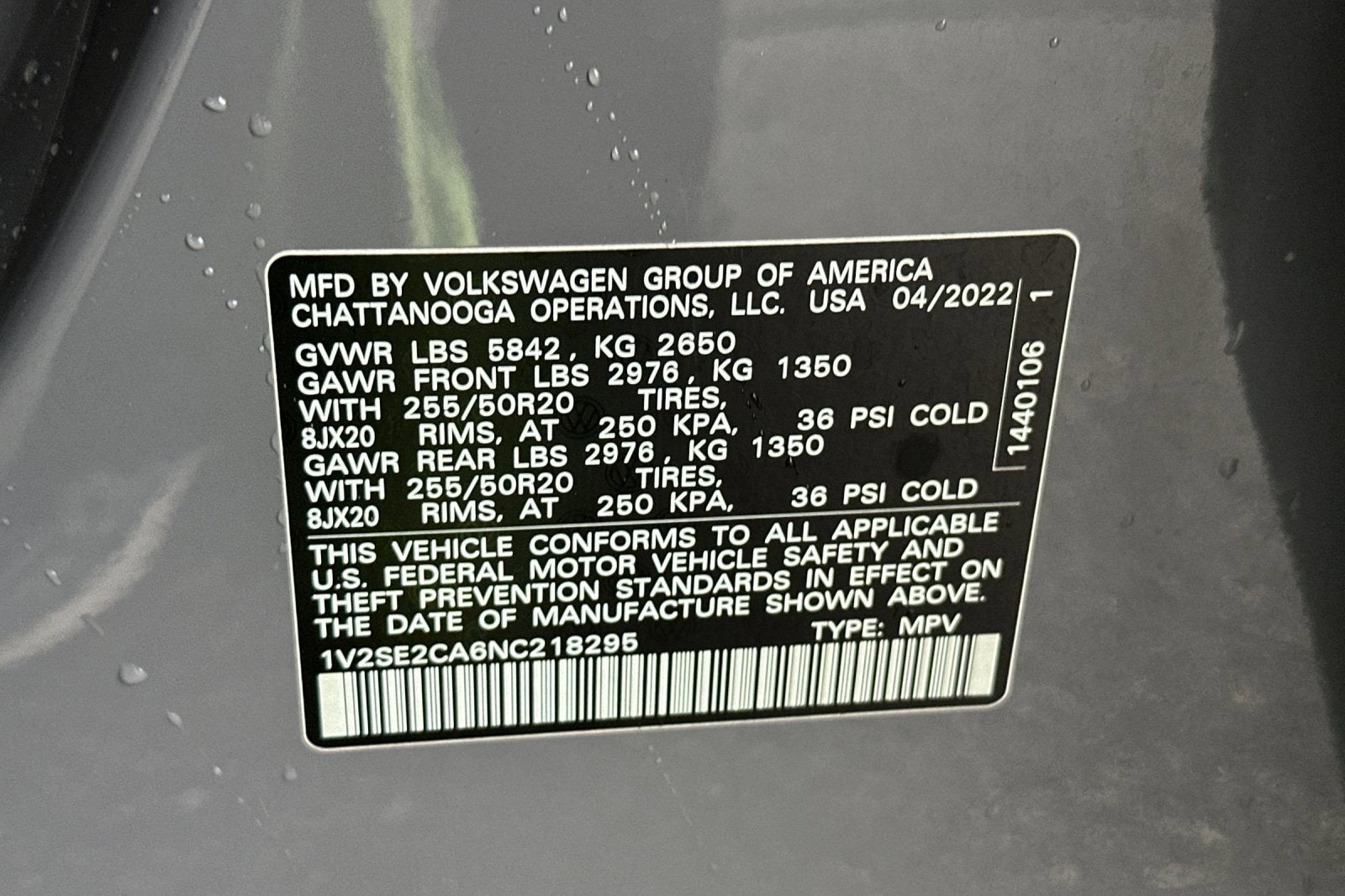 2022 Volkswagen Atlas Cross Sport 3.6L V6 SEL R-Line