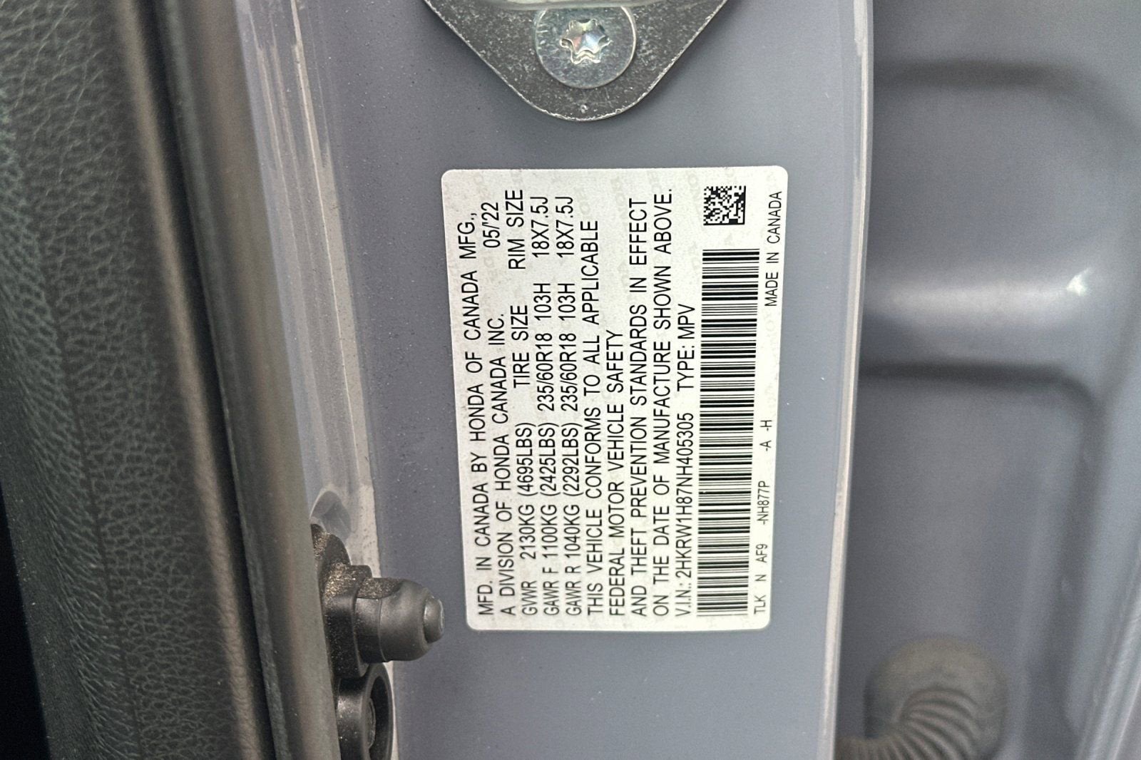 2022 Honda CR-V 2WD EX-L