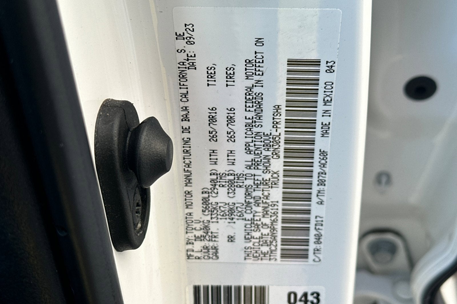 2023 Toyota Tacoma 4WD SR