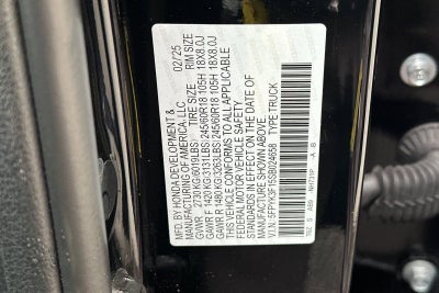 2025 Honda Ridgeline Sport