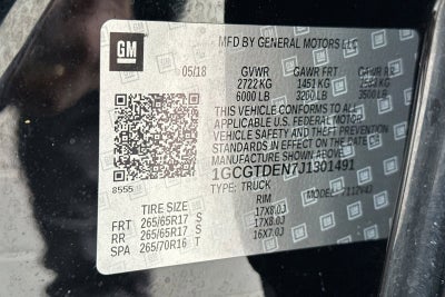 2018 Chevrolet Colorado 4WD Z71