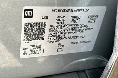 2025 Chevrolet Tahoe Premier