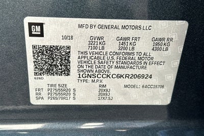 2019 Chevrolet Tahoe Premier