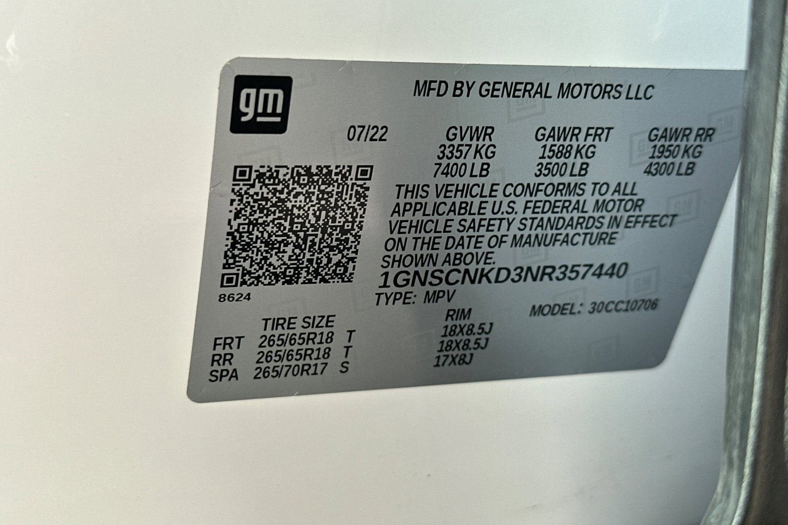 2022 Chevrolet Tahoe LT