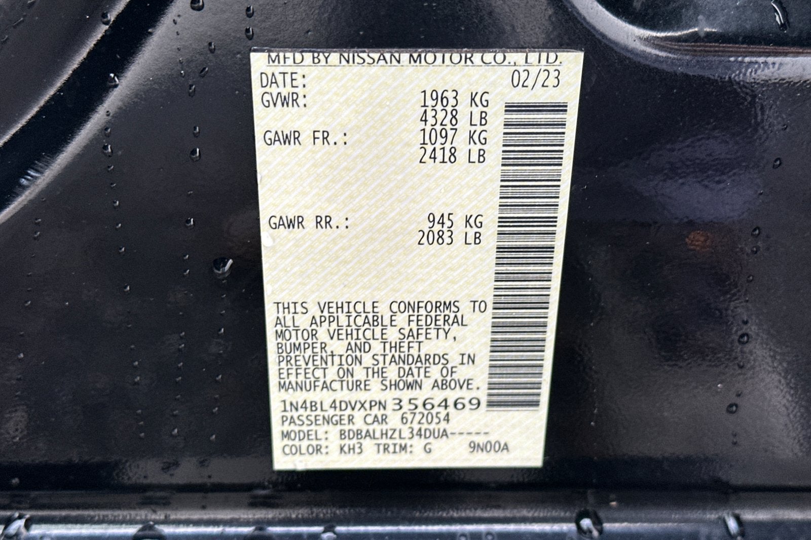 2023 Nissan Altima 2.5 SV