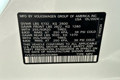 2024 Volkswagen Atlas 2.0T SE w/Technology