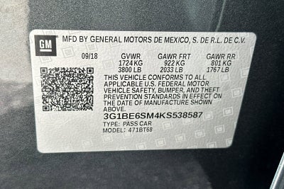 2019 Chevrolet Cruze LT