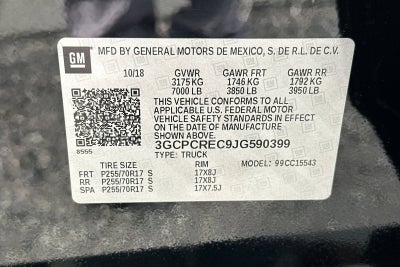 2018 Chevrolet Silverado 1500 LT