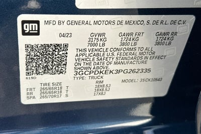 2023 Chevrolet Silverado 1500 LT (2FL)