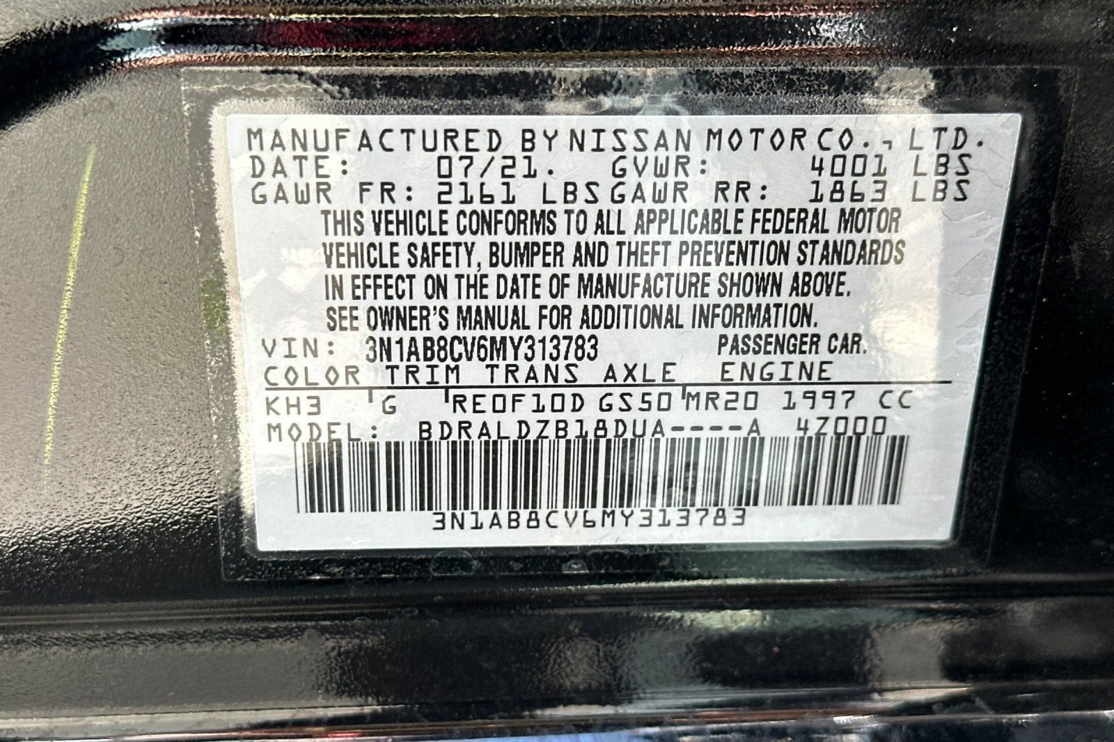 2021 Nissan Sentra SV