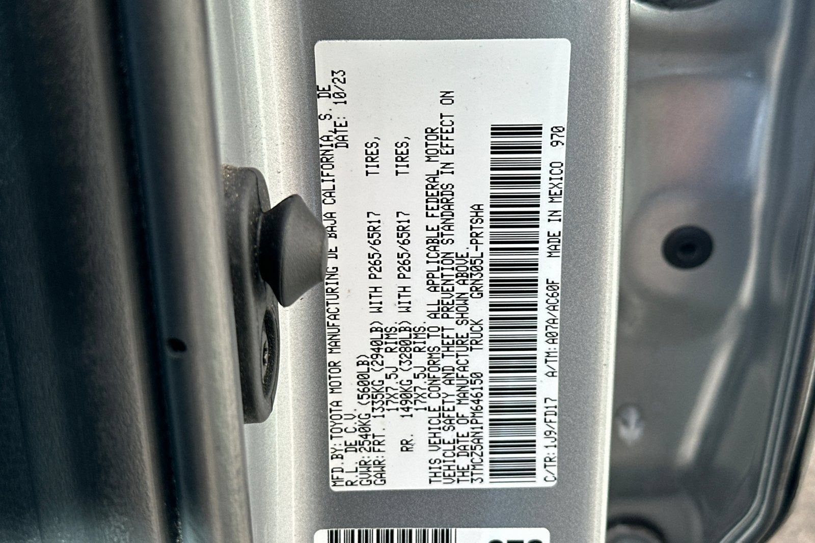 2023 Toyota Tacoma 4WD SR