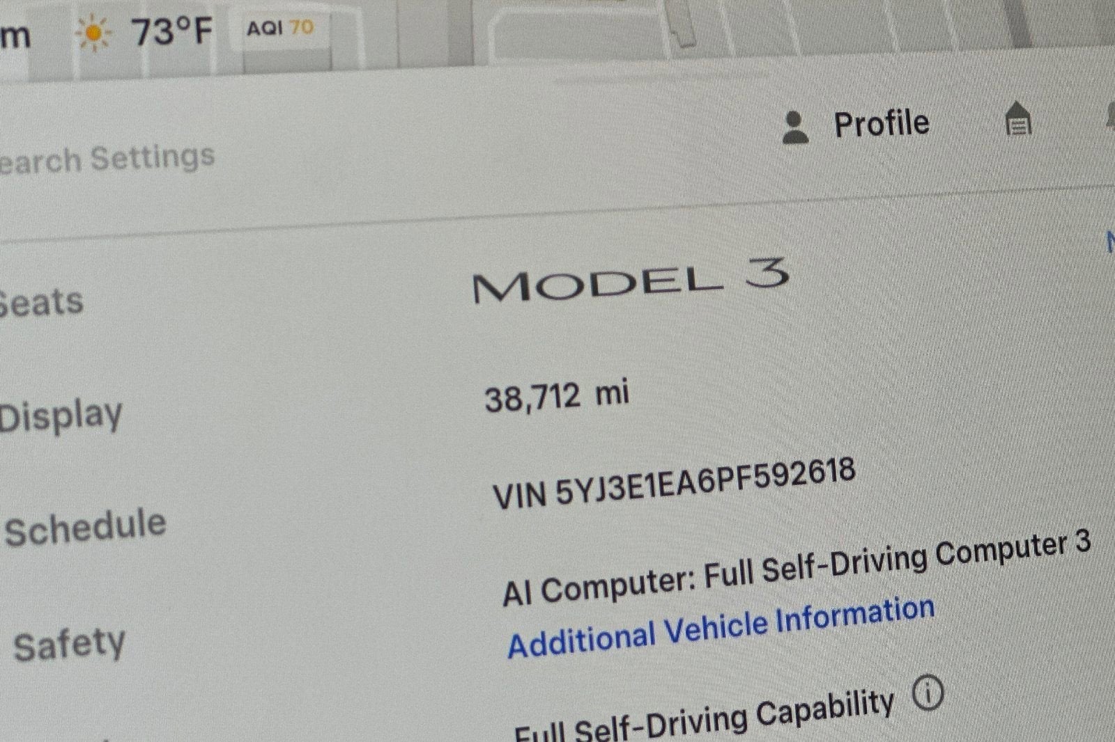2023 Tesla Model 3 NA