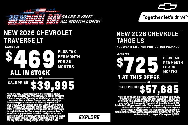 Memorial Day Sales Event