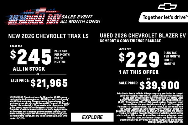 Memorial Day Sales Event