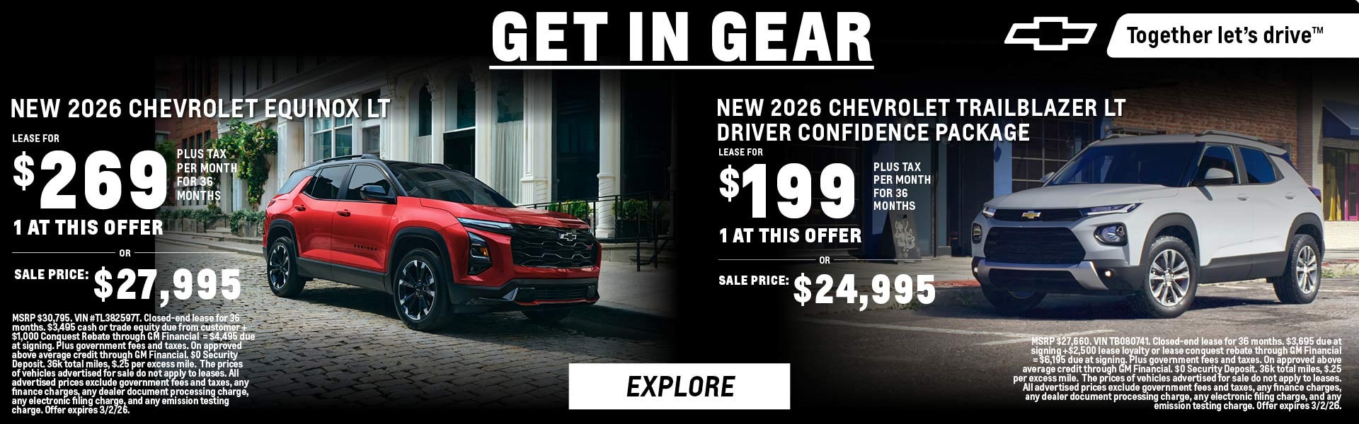Get In Gear - New 2026 Equinox & Trailblazer