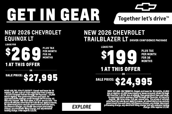 Get In Gear - New 2026 Equinox & Trailblazer