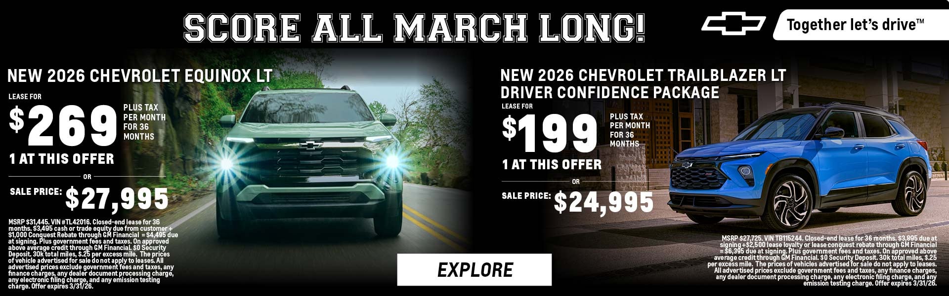 Score All March Long